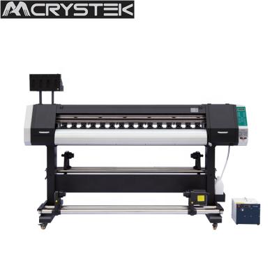 China Printing shops 1.8m roll to roll UV printer CT-F1806UV CMKY+white colors (2pcs xp600 printheads) for sale