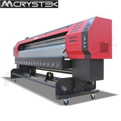 China Crystek 3.2m high resolution brand new digital eco printer solvent inkjet printer with xp600 print head for sale