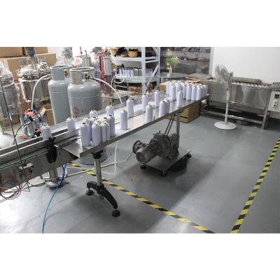 China High Efficiency Insecticide / Body Spray Deodorant Production Line Snow Filling Machine for sale