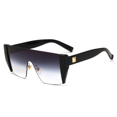 China Men's square sunglasses oversized frameless fashion sunglasses in European and American vintage styles in 2020 for sale