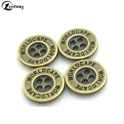 China Nickel Free High Quality Custom Metal Sewing Button For Shirts for sale