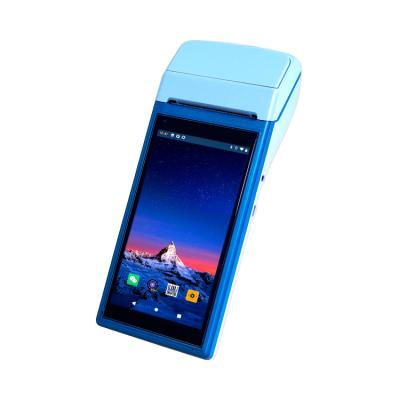 China Handheld PDA machine mobile function 4G touch sreen point of sale with built-in thermal printer for sale