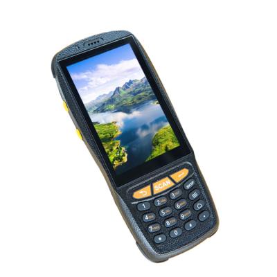 China Handheld Computer 4.0 Inch Touch Screen Android 4GBarcode PDA Scanner With PDA NFC Pay for sale