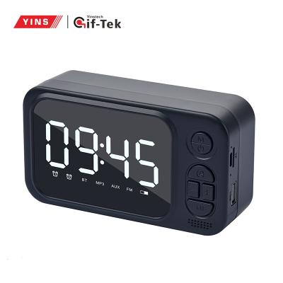 China Phone Feature Best Quality Home Theater Speaker System Led Alarm Clock Wireless BT Speaker for sale