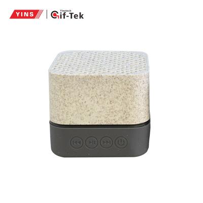 China Eco Friendly Product 3W wheat straw speaker micro player 3gp songs 3gp video download mp3 mp4 phone function, support SD and USB for sale