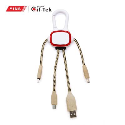 China Free Shipping Biodegradable MP3/MP4 Player USB To Type C Cable Wheat Straw Mobile Phone Charger Eco Friendly Ignition Micro Data Cable for sale