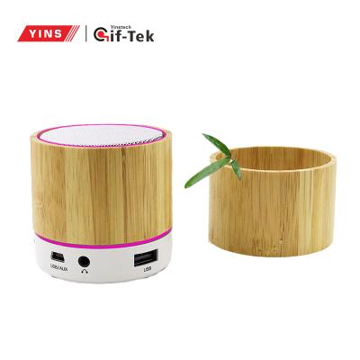 China Oneder V6 High Quality Bamboo Wooden Wireless Speaker Phone 2021 Retrol Function BT Active BT Speaker for sale