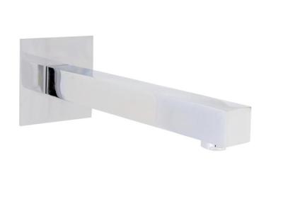 China Durable Square Wall Mounted Bath Filler Spout With Decorative Board for sale