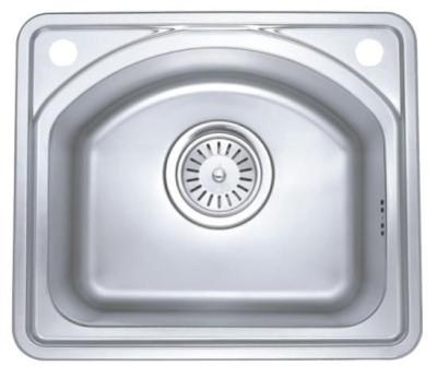 China Auti - duty Square D Shaped Stainless Steel Kitchen Sinks With Pre Drill Hole for sale