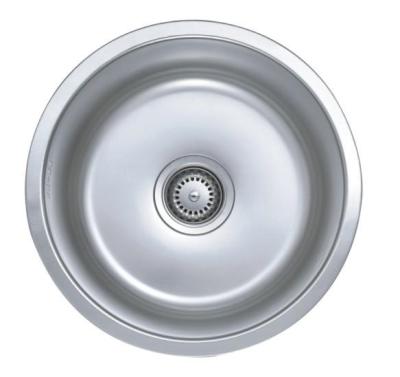 China Custom Round Single Bowel 18 Gauge Stainless Steel Sink For Kitchen for sale