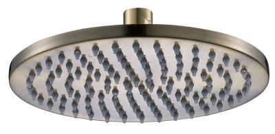 China Water Saving Overhead Rain Shower Head , Bronze Round 200mm Shower Head for sale