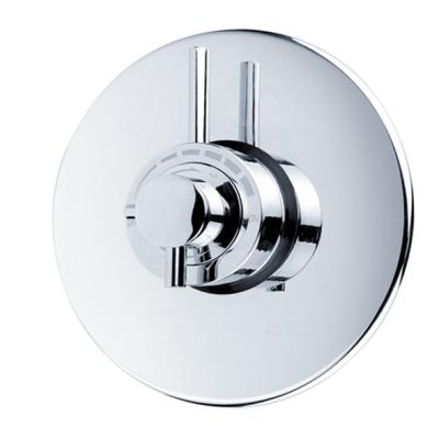 China Low Water Pressure Concealed Thermostatic Shower Valve With Round Plate Cover for sale