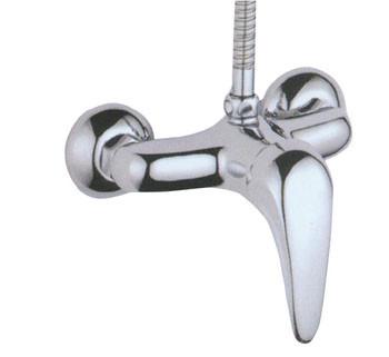 China 2 Hole Single Lever Faucet Mixer Taps , Wall Mounted Single Lever Basin Mixer for sale