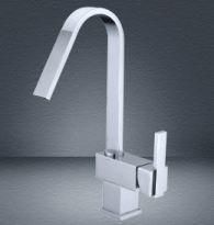 China ODM Zinc Alloy Handle Single Hole Kitchen Faucet With Pull Out Spray for sale