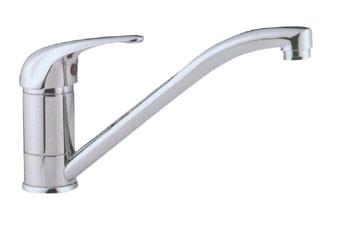 China Double Sink Single Handle Kitchen Mixer Taps / Faucet With Swivel Spout for sale