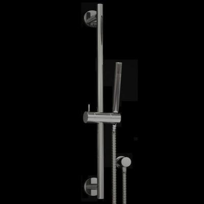 China Chrome Finish Hand Shower Set Wall Mount Shower Mixer Elbow Round Hose Rail for sale