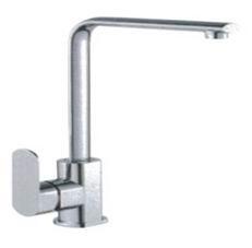 China Deck Mount Chrome Kitchen Swivel Spout Basin Taps With Single Handle for sale