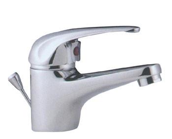 China Brass Single Lever Faucet For Basin / Bathroom Single Lever Basin Mixer Taps for sale