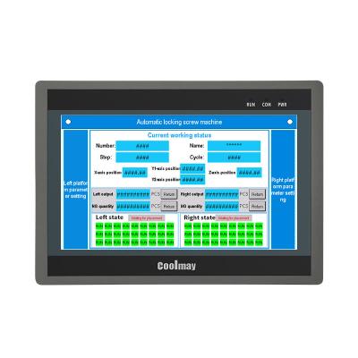 China Coolmay 10'' Digital Touch Screen PLC Controller RS232 RS485 PLC Automation Control Panel for sale