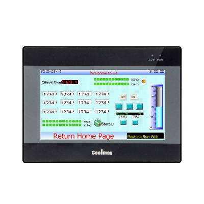 China 5-Zoll-TFT-Modbus-HMI-Touchscreen 300cd/M2 4-Draht-Widerstandspanel LCD-HMI-Bedienfeld zu verkaufen