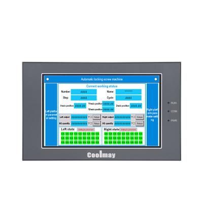 China 5 Inch PLC HMI All In One RS232 ARM9 Core 400mhz CPU PLC Touch Panel for sale