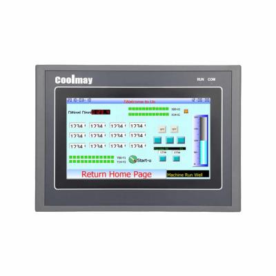 China 7 Inch Coolmay HMI PLC All In One Controller Relay Output 12DI 12DO for sale