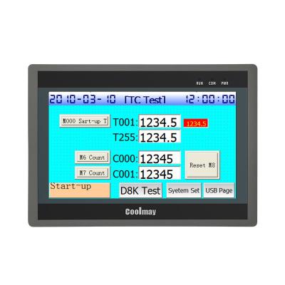 China Handwheel Pulse Integrated HMI PLC 60K Color Resistive Screen for sale