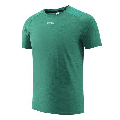 China Lidong custom sweat-wicking anti-wrinkle running men's wholesale t-shirts, elastic and round neck for sale