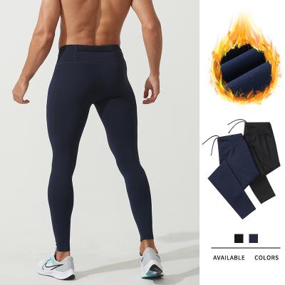 China Plus Size New Men's Gym Sports Sweat  Pant  Plus Size  Running  Pocket Running Tight Comfortable Compression Training Legging for Men for sale