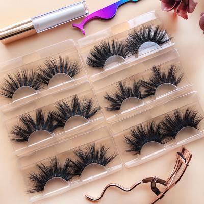 China Free Sample Thick Wholesale Classic 3D Mink Eyelash, 25mm Handcrafted Mink Eyelashes, Custom Private Label 3d Mink Eyelashes Seller for sale