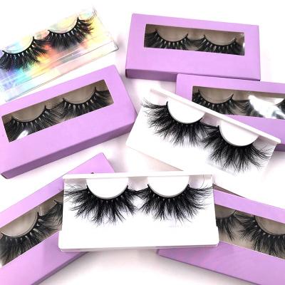 China High 3D effect 25mm 3d mink eyelash fluffy with box custom makeup mink lashes 3d wholesale seller for sale