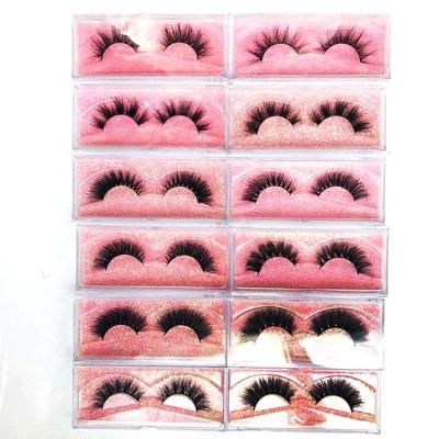 China Thick 3d 5d Strip False Eyelashes Super Soft And Natural Mink Eyelashes With 10-18mm Length, Custom Boxes for sale