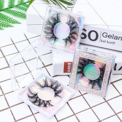 China New Design Thick Eyelash Packaging Set Custom Fake Stone Lashes False Wick Paper Box Halloween Cases for sale