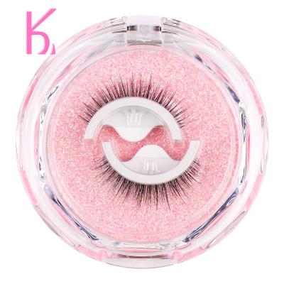 China Long Natural Drop Shipping Cost Effective Hot Selling Self Adhesive Tapered Eyelashes Free Lash Soft And Light False Glue Eyelashes for sale