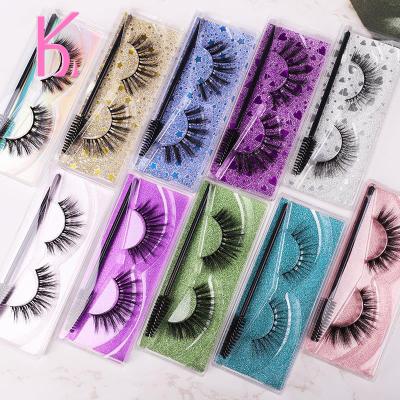 China Long natural eyelashes and handmade natural false eyelashes batch of false eyelashes full eyelash customizable from manufacturer for sale