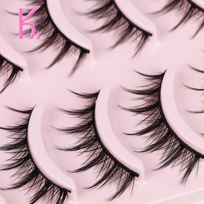 China Long Natural 2022 New Style OEM and ODM Natural Lashes Enclose Cheap False Eyelashes Plastic Eyelash Sellers Yiwu for sale