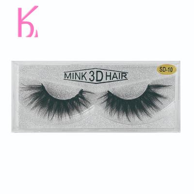 China Natural Long False 3D Mink Eyelashes Eyelash Packaging Box Custom for sale