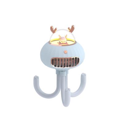 China 2022 New Design Portable Octopus Fan Stroller Battery Rechargeable Handheld Baby Fan Fold And New Design Small Adjustable Desktop Travel Fan for sale