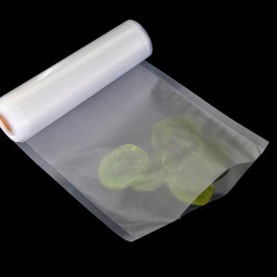 China Microwaveable Reticulated Vacuum Plastic Package Food Vacuum Transparent Spot Embossed Vacuum Seal Bag Roll for sale