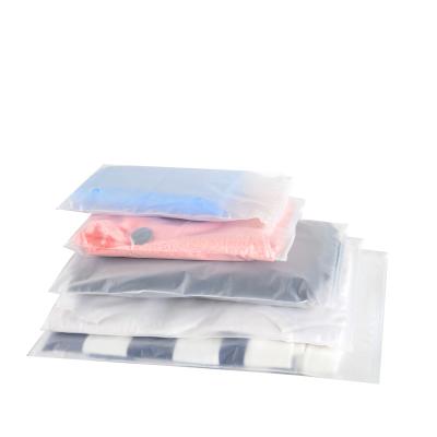 China Recyclable Hot Selling Eco friendly Zipper Resealable for Clothes Packaging Frosted Plastic Ziplock Bag for sale