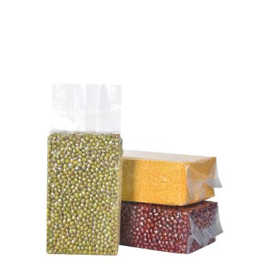 China Microwaveable 5kg rice brick thickened vacuum bag nylon bag northeast rice grains transparent plastic packaging bag food for sale