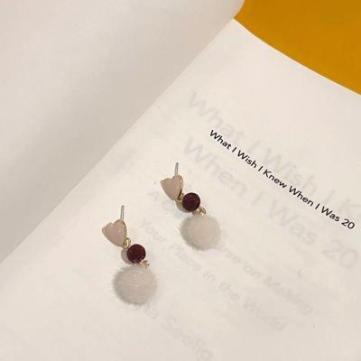 China S925 Silver Needle CLASSIC New Korean Diamond Inlaid Elephant Dangle Earrings For Women for sale