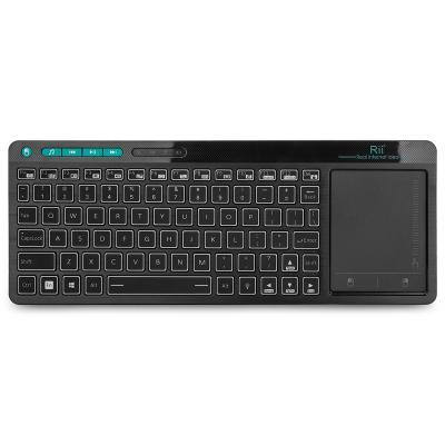 China Anti-Ghosting Wireless Keyboard Rii with Large Touchpad and RGB Backlight for Android TV, TV BOX, HTPC, Google TV for sale