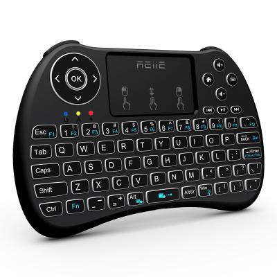 China REIIE Wireless Mini Handheld Wireless Remote Keyboard with Touchpad Work for PC, Android TV Box, Pad, Windows for sale