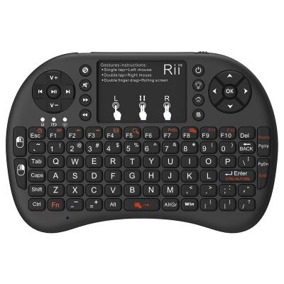 China i8+ Wireless Wireless Keyboard, Rii Mini Handheld Remote Keyboard with Touchpad Work for PC, Android TV Box, Pad, Windows for sale