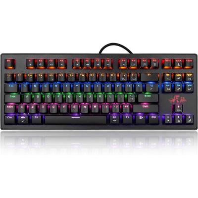 China Anti-ghosting Rii RK908 Multiple Color USB LED Backlit Gaming Wired Mechanical Keyboard Multimedia PC Gaming Keyboard For Desktop Device for sale