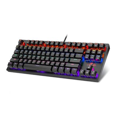 China RK908 Anti-ghosting Gaming Keyboard RGB Backlit Switch Mechanical Glowing Cable Blue Keyboard Waterproof Full Anti-ghosting For Gamers for sale