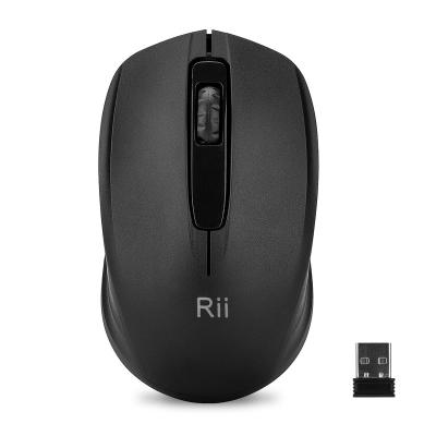 China Mini Computer Mouse Rii Wireless PC Mouse with Nano Receiver for Laptop PC for sale