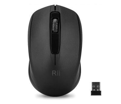 China Rii 1000 DPI Wireless Desktop Mouse for PC, Laptop, Windows, Desktop USB Wireless Included Wireless Dongle (Black) for sale