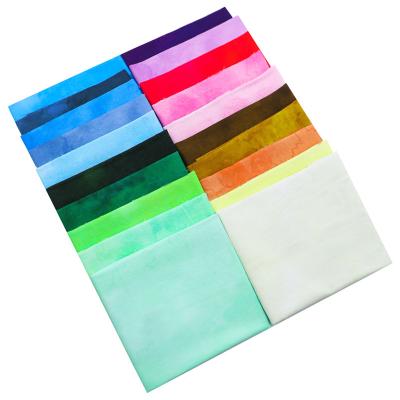 China Solid Multicolor Shrink-Resistant Fabric 100% Pure Cotton Craft Fabric Quilting Fat Quarter Adjusts Fabrics For DIY Handmade for sale